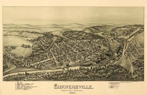 Curwensville Panoramic - 1895