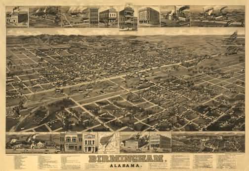 Birmingham Panoramic - 1885
