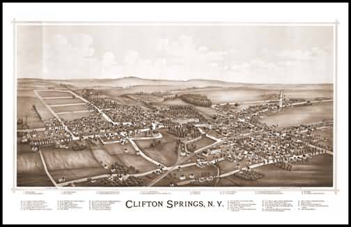 Clifton Springs Panoramic - 1892