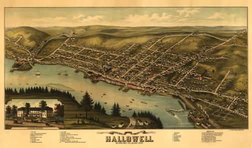 Hallowell Panoramic - 1878