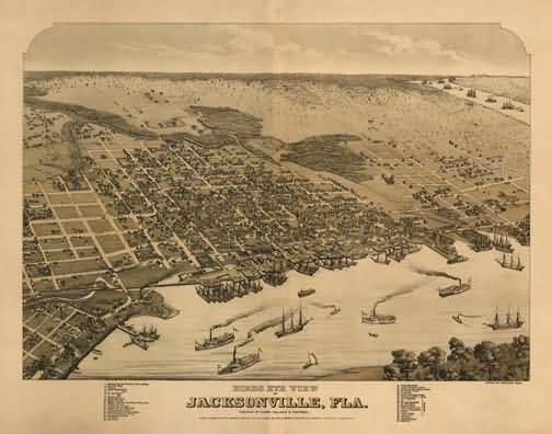Jacksonville Panoramic - 1876