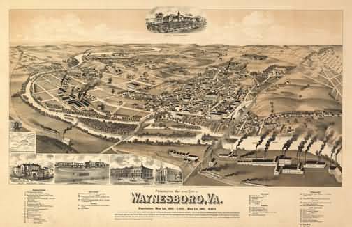 Waynesboro Panoramic - 1890