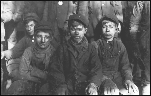 Breaker Boys at No. 9 Breaker - Hughestown Borough - Pa. Coal Co. - 1911