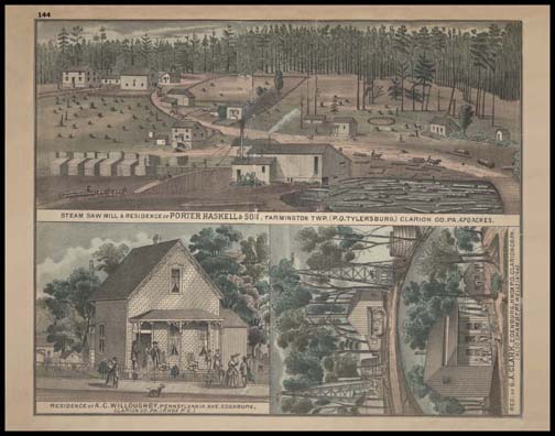 Porter Haskell & Son Steam Saw Mill - Farmington Township
Residence of A.C. WilloughBy - Edenburg
Residence of G.A. Clark - Edenburg