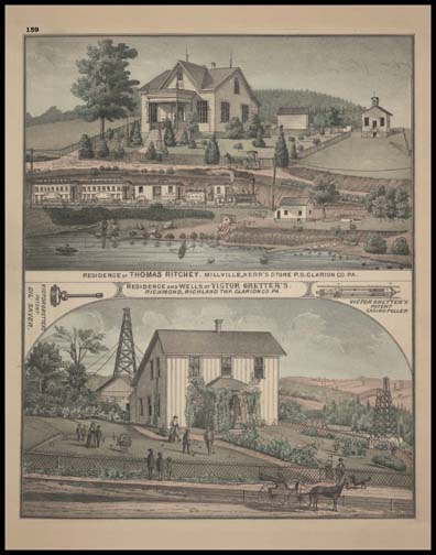 Residence of Thomas Ritchey - Millville
Residence & Wells of Victor Gretters's - Richmond