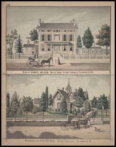 Residence of Samual Wilson - Strattanville
Residence of R. Rulofson - Strattanville