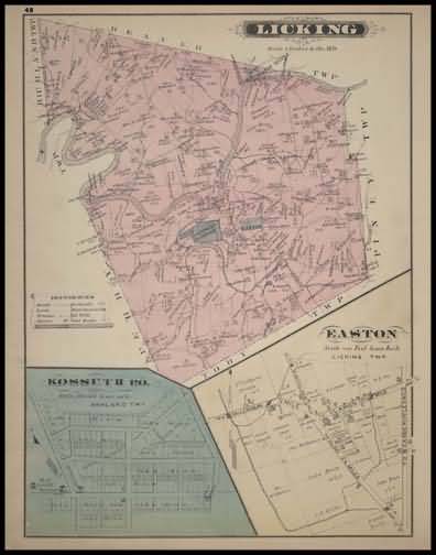 Licking Township,Kossuth,Easton