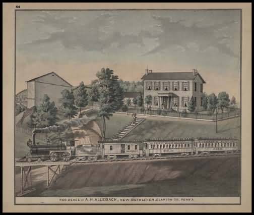 Residence of A.H. Allebach,New Bethlehem
