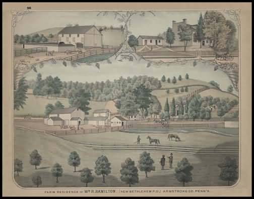 Farm & Residence of W.R. Hamilton,New Bethlehem