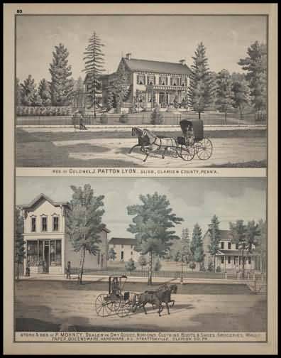 Residence of Colonel J. Patton Lyon
Store & Residence of P. Mohney