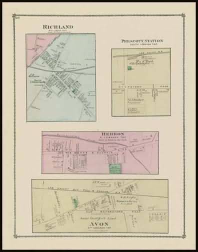 Richland,Prescott Station,Hebron,Avon