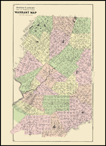 North Eastern Luzerne County Warrant Map