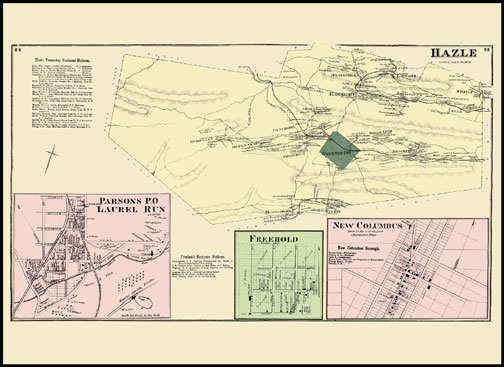 Parsons,Laurel Run,Freehold,New Columbus,Hazle Township