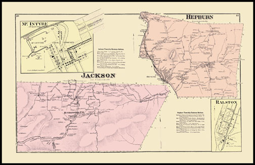 Jackson Township,Hepburn Township,McIntyre,Ralston