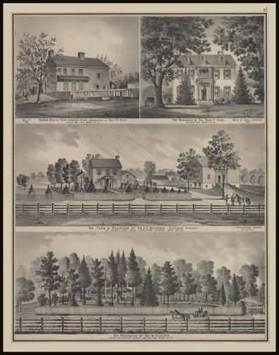 Former Residence of Capt. Andrew Knox - Norriton Twp
Residence of Col. Thos P. Knox - Norristown
The Farm & Residence of Dr. J.C. Michener - County Line Road Doylestown Branch
Residence of Wm. H. Holstein - Bridgeport