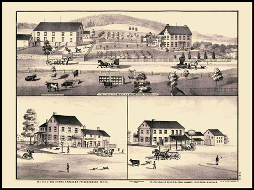 Stock Farm & Residence - Wayne Township,Krekner Store & Residence - Friedensburg,Hummel Store & Residence - Friedensburg