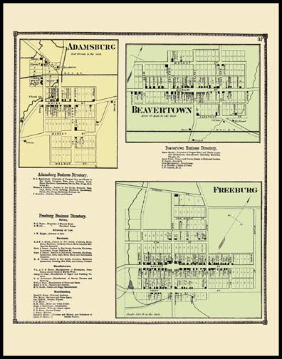 Adamsburg,Beavertown,Freeburg