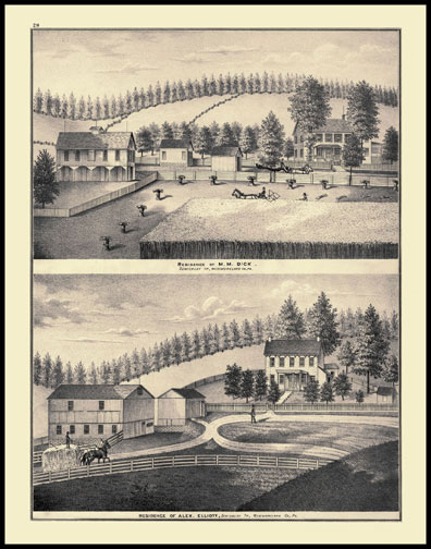 Residence of M.M. Dick - Sewickley Township
Residence of Alex Elliott - Sewickley Township
