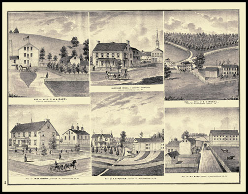 Residence & Mill of W.A. Baer - Lingonier
Residence of W. H. Covode - Lingonier
Residence of T.C. Pollock - Lingonier
Residence of Wm. Barr - Derry Township
Residence & Mill of S. Marshall
Glessner House - Lingonier