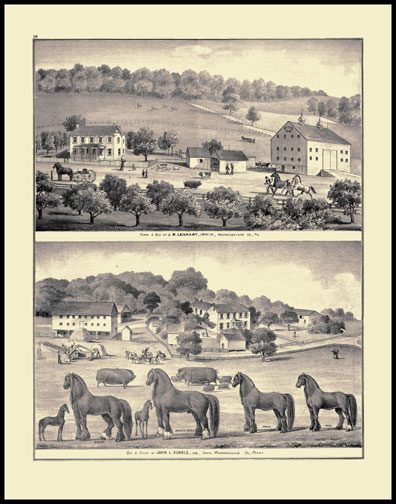 Farm & Residence of J.R. Lenhart - Irwin
Residence & Stock of John L. Kunkle Esq. - Irwin