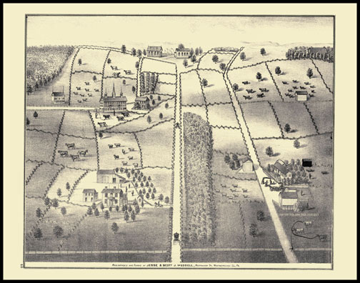 Residence and Farms of Jesse & Scott J. Weddell - Rostraver Township