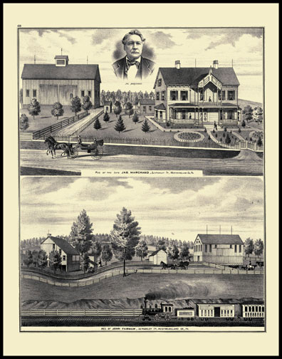 Residence of the Late Jas. Marchand - Sewickley Township
Residence of John Farrez - Sewickley Township