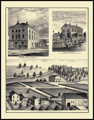 Naly's Opera House - Greesburgh
Residence of J.C. Ranklins - Harrison City
Residence of D.F. Stoner - Scottdale