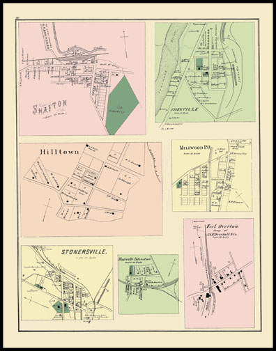 Shafton,Cokeville,Hilltown,Millwood,Stonersville