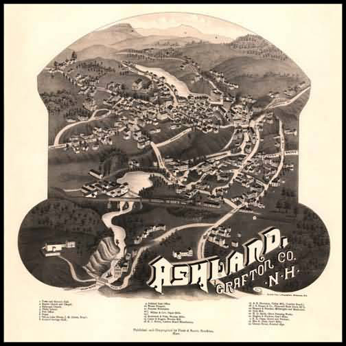 Ashland 1883 Panoramic Drawing