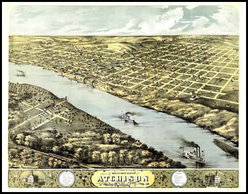 Atchison Panoramic - 1869