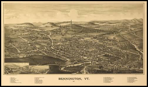 Bennington Panoramic - 1887