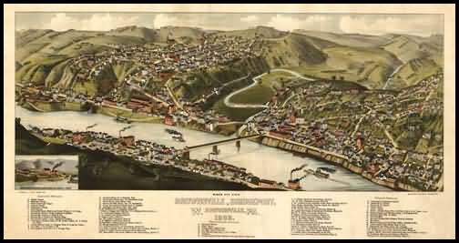 Brownsville/Bridgeport Panoramic - 1883