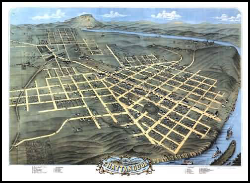 Chattanooga Panoramic - 1871