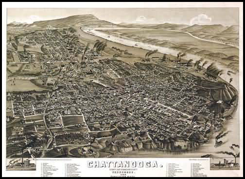 Chattanooga Panoramic - 1887