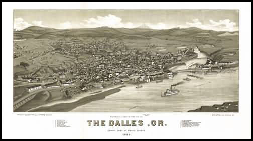 The Dalles Panoramic - 1884