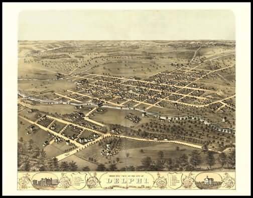 Delphi 1868 Panoramic Drawing