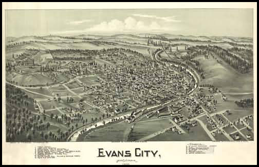 Evans City Panoramic - 1900