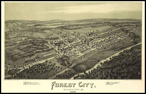 Forest City Panoramic - 1889