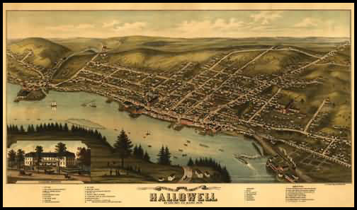 Hallowell Panoramic - 1878