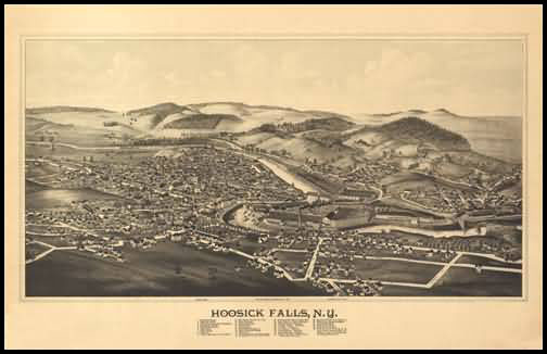 Hoosick Falls Panoramic - 1889