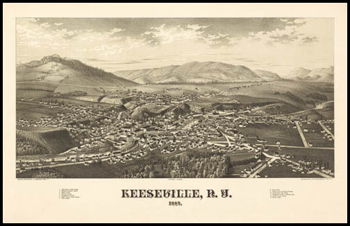 Keeseville Panoramic - 1887