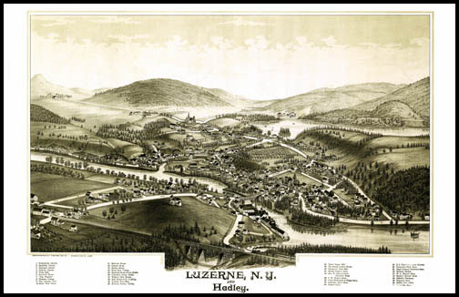 Luzerne & Hadley Panoramic - 1888