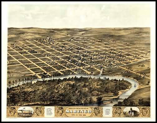 Marengo 1868 Panoramic Drawing