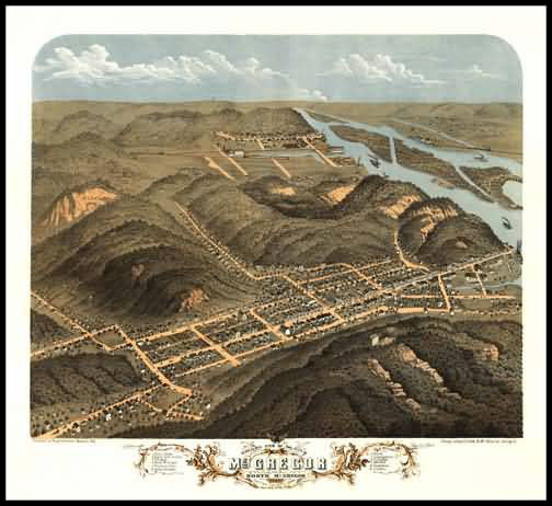 Mc Gregor 1869 Panoramic Drawing