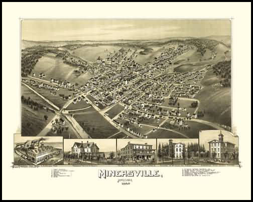Minersville Panoramic - 1889