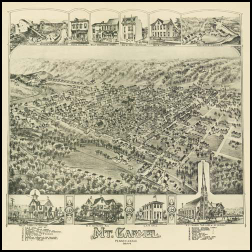 Mt Carmel Panoramic - 1884