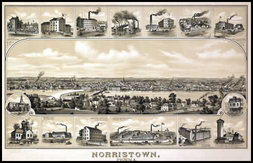 Norristown Panoramic - 1881