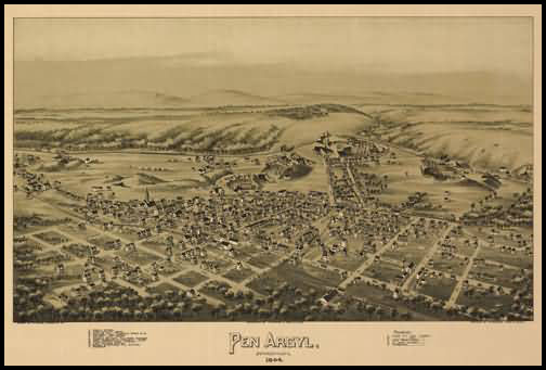 Pen Argyl Panoramic - 1894