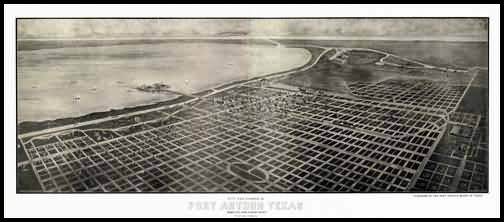 Port Author 1912 Panoramic Drawing
