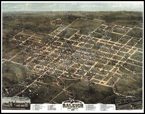 Raleigh Panoramic - 1872